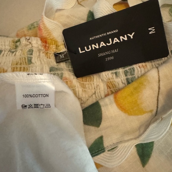 LunaJany Women's Classy Sleeveless Lemon Print Maxi Dress Size M. #77 - Picture 12 of 15